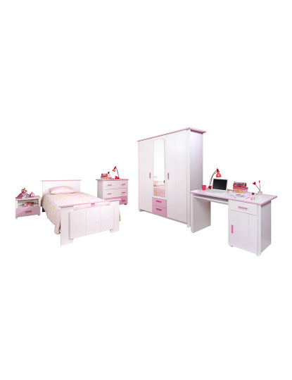 imagem de Secretária Biotiful Branco e Rosa4