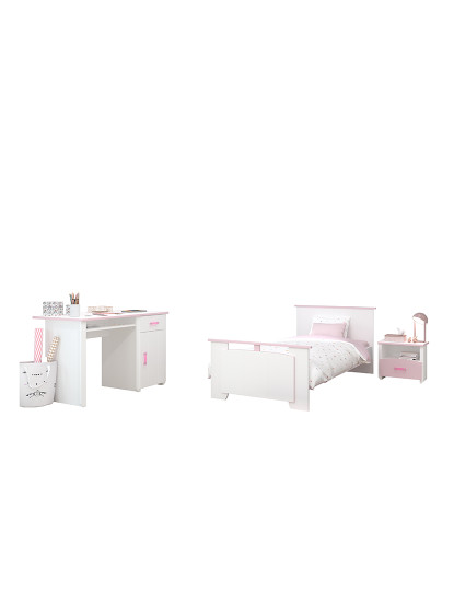 imagem de Secretária Biotiful Branco e Rosa5
