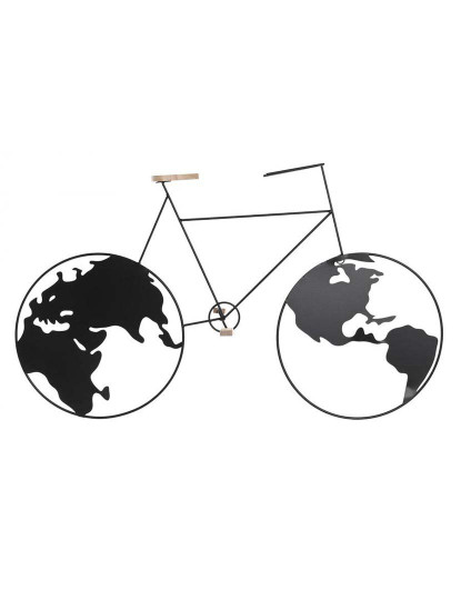 imagem de Decoração Parede Metal Bicicleta Preto 1