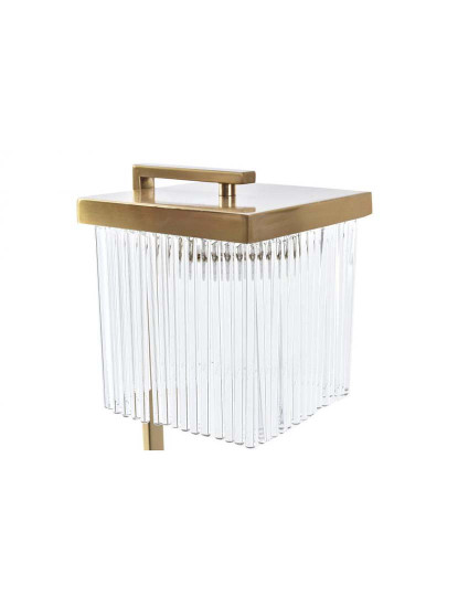imagem de Candeeiro Mesa Vidro Dourado3
