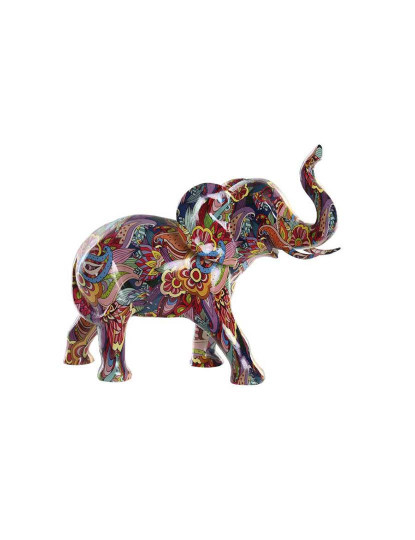 imagem de Figura Resina Elefante Multicor 1