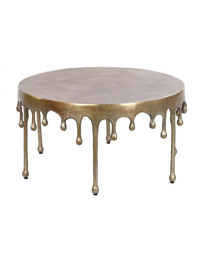 imagem de Mesa De Centro Alumínio Antique Dourado Dourado 1