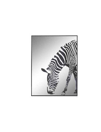 imagem de Espelho Vidro Alumínio Impressão Zebra1