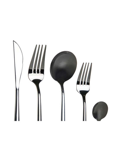 imagem de Talheres Set 20 Inox 3Mm Preto 2