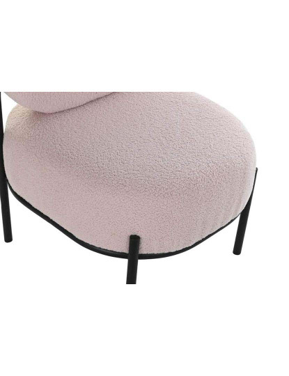 imagem de Cadeira Poliéster Metal Rosa 2