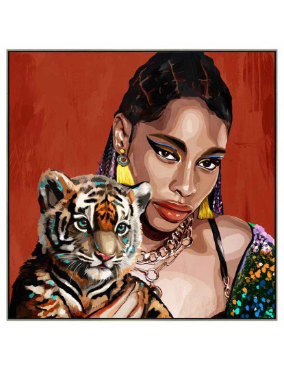 imagem de Quadro Tela Ps Chica Leopardo 2