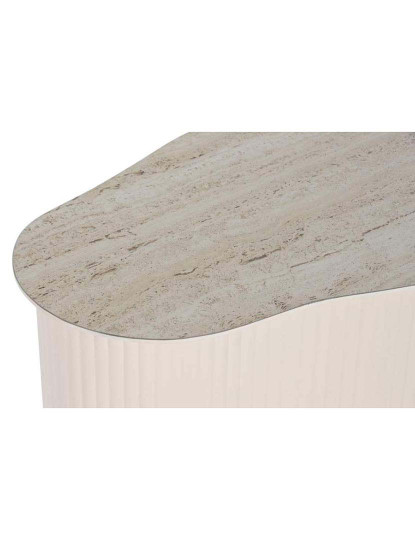 imagem de Mesa De Apoio Metal Ceramica Bege 2