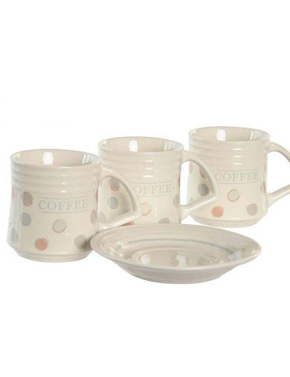 imagem de Conjunto Café 13 Gres Metal 90Ml Topitos Bege 3