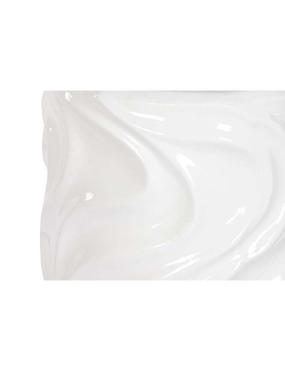 imagem de Vaso Fibra Vidro Ondas Lacado Branco3