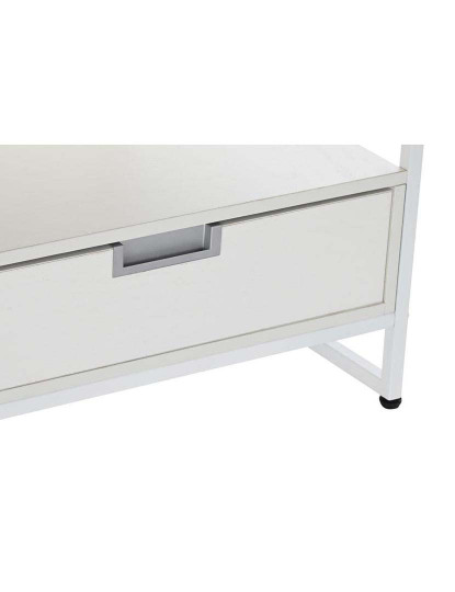 imagem de Mesa De Centro Metal Mdf Branco 3