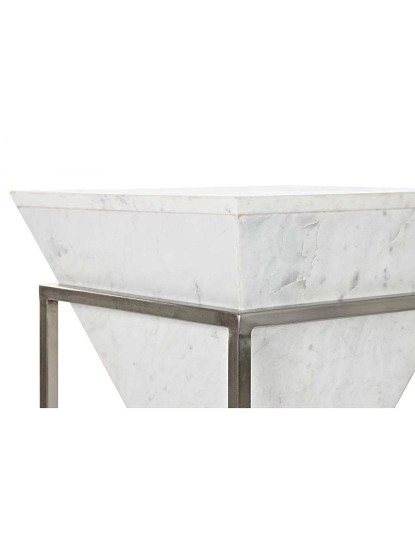 imagem de Mesa Apoio Metal Mármore Branco 4