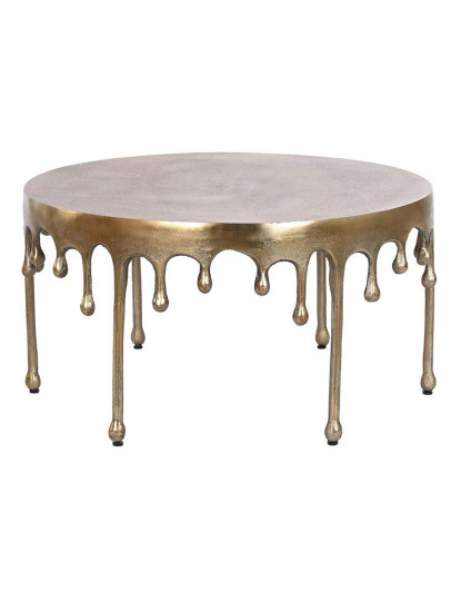 imagem de Mesa De Centro Alumínio Antique Dourado Dourado 4