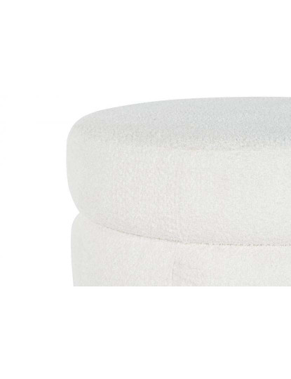 imagem de Repousa-Pés Poliester Mdf Boucle Branco 4