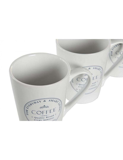 imagem de Caneca Set 4 Gres Metal 300 Ml Branco 4