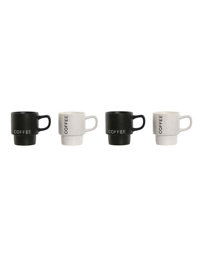 imagem de Conjunto Café 4 Porcelana Metal 160Ml 5