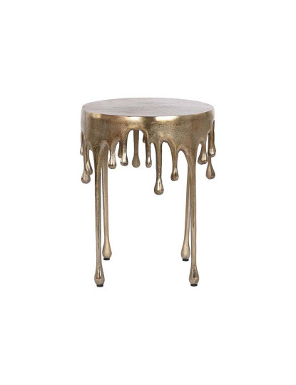 imagem de Mesa De Apoio Alumínio Antique Dourado 5