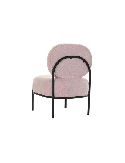 imagem de Cadeira Poliéster Metal Rosa 6