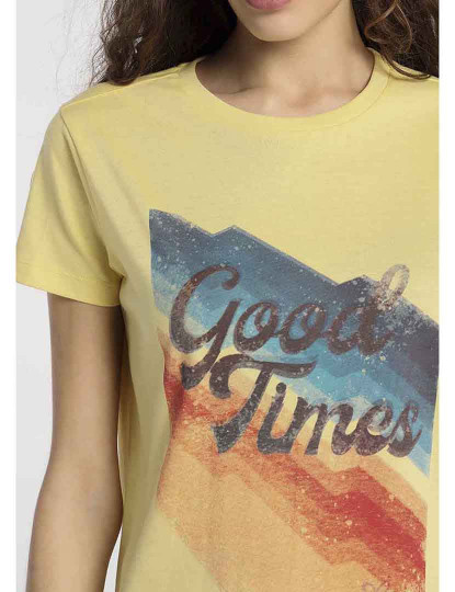 imagem de T-Shirt Senhora Gona-Aria Amarelo3