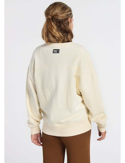 imagem de Sweatshirt Hombro Caido Lois & Roll Gola Redonda  Senhora Beige2