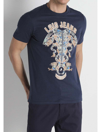 imagem de T-Shirt Homem Azul1