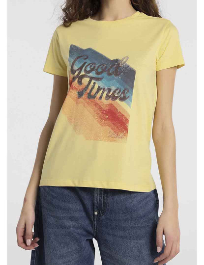 imagem de T-Shirt Senhora Gona-Aria Amarelo1