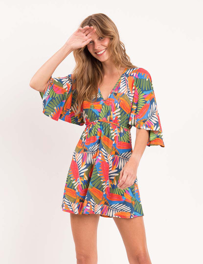 imagem de Vestido Praia Jungle Multicor3