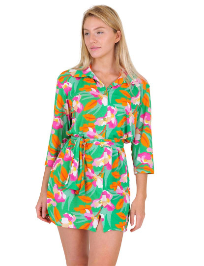 imagem de Vestido Praia Bloom Verde2