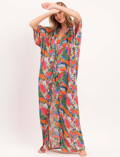 imagem de Vestido Praia Jungle Multicor6