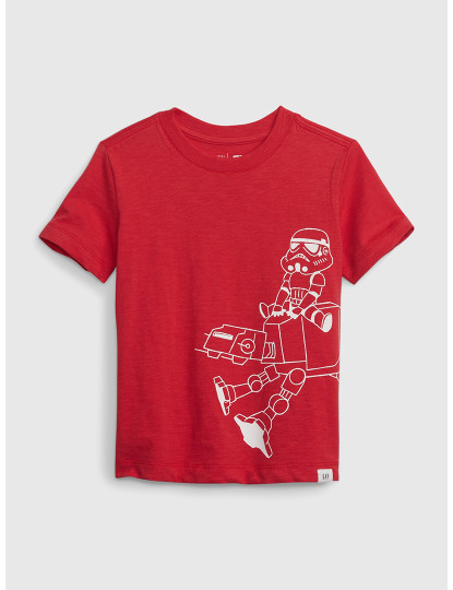 imagem de T-shirt Manga Curta Bebé Vermelho1