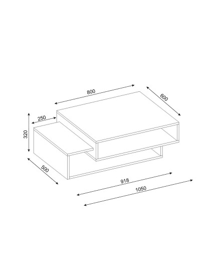 imagem de Mesa de Centro Tab Branco3