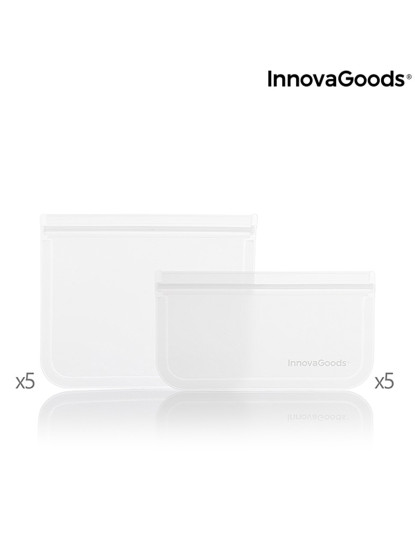 imagem de Conjunto de Sacos Reutilizáveis para Alimentos Frescos InnovaGoods 10 Peças7