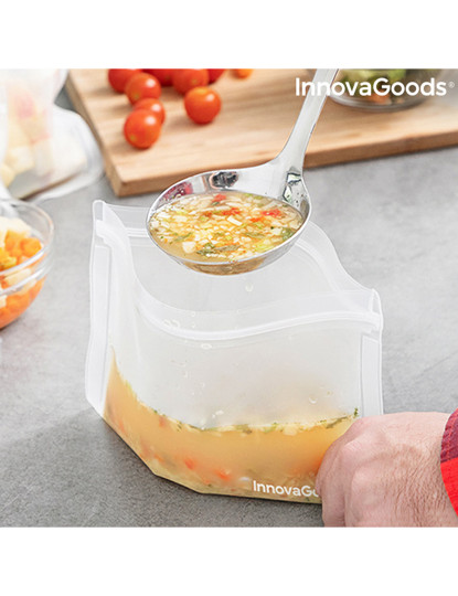 imagem de Conjunto de Sacos Reutilizáveis para Alimentos Frescos InnovaGoods 10 Peças2