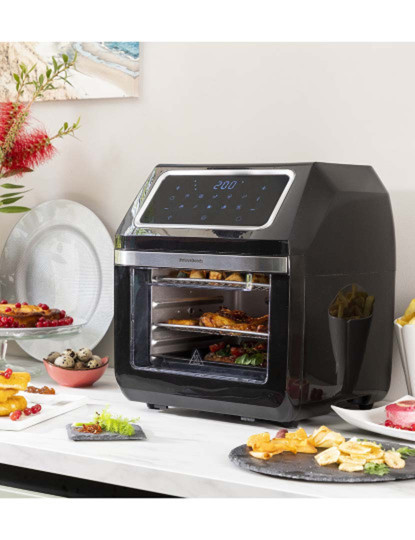 imagem de Fritadeira de Ar InnovaGoods Fryinn Pro Max 12000 Preto 1800 W 12 L Aço inoxidável1