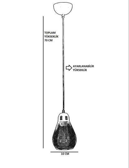 imagem de Candeeiro Suspensão Ampul Preto3