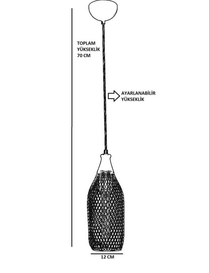 imagem de Candeeiro Suspensão Rio Dourado3