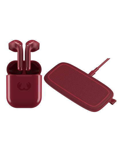 imagem de Earpods True Wireless TWINS 2 + Base Carregamento Duo Ruby Red1