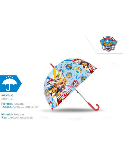 imagem de Guarda Chuva Manual  Paw Patrol 46cm 462