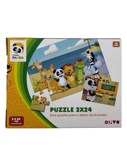 Puzzle Olivo 2X24 Pecas Panda 27 - Jogos e brinquedos - WOOK