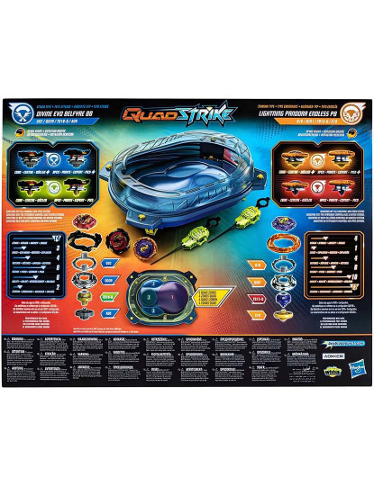 imagem de Beyblade Arena B.Q.Kit Batalha Thunder F6781Eu46