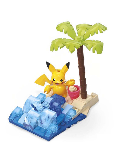 imagem de Mega Pokemon Construx Pikachu Na Praia Hdl762