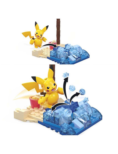 imagem de Mega Pokemon Construx Pikachu Na Praia Hdl763