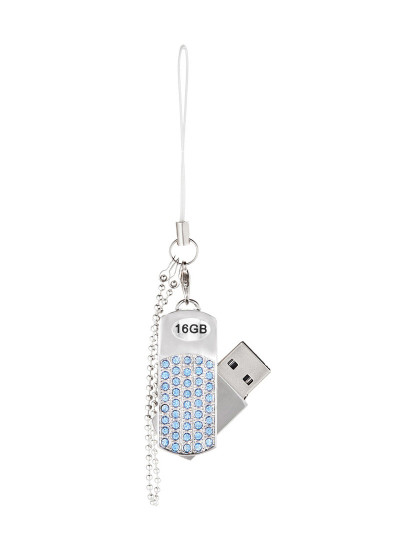 imagem de Porta Chaves USB 16Gb MYC Paris Azul2