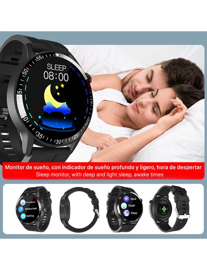 imagem de Smartwatch B30 com Modo Multidesporto Monitor Cardíaco e Tensão Vermelho5