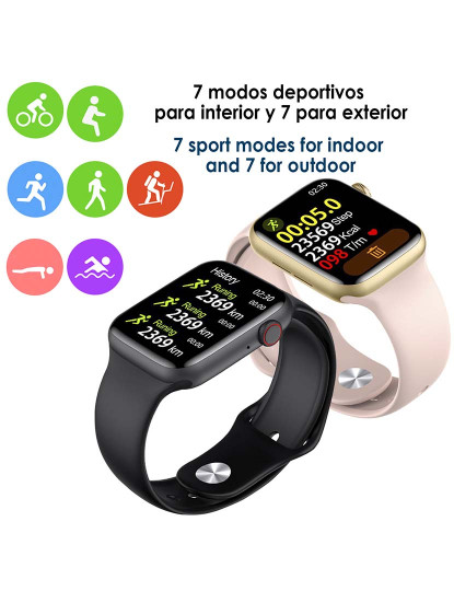 imagem de Smartwatch KD07 com monitor cardíaco Preto4