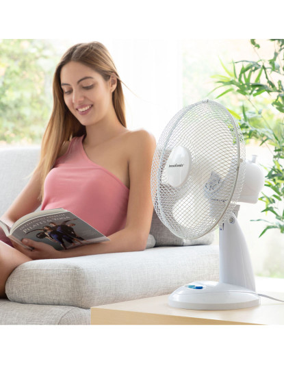 imagem de Ventilador de Mesa InnovaGoods Ø 30 cm 35W Branco3