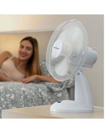 imagem de Ventilador de Mesa InnovaGoods Ø 30 cm 35W Branco4