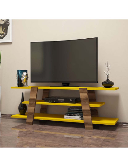 imagem de Móvel Tv Walnut Amarelo1