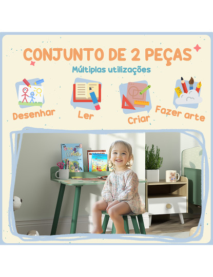 imagem de Conjunto Secretária + Cadeira Verde4