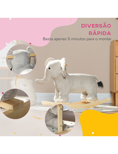 imagem de Elefante Baloiço Cinzento6