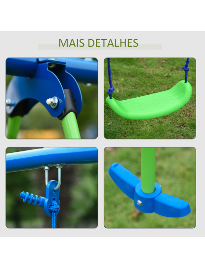 imagem de Conjunto Baloiço Crianças Verde7